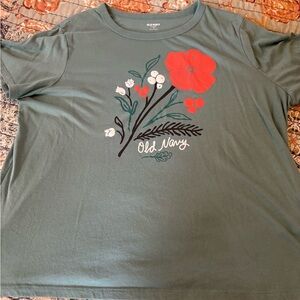 Old Navy Gray Graphic T-Shirt